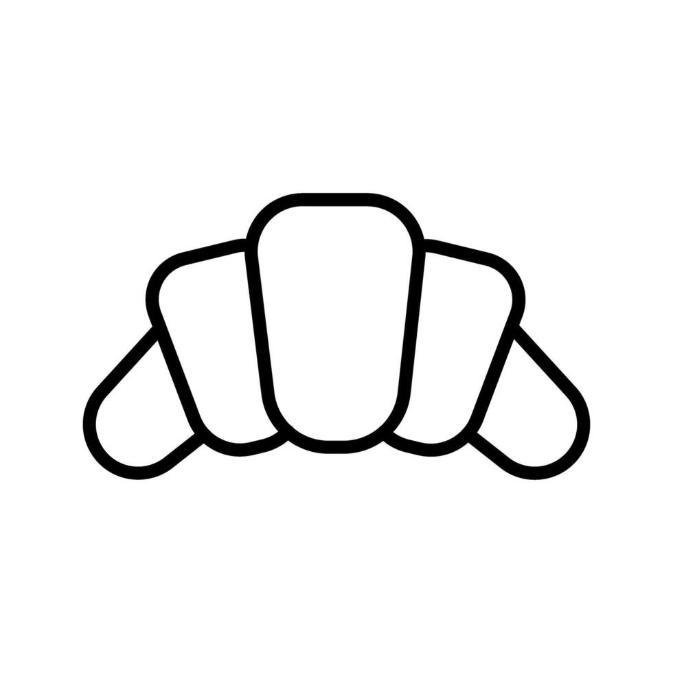Croissant Icon Design vector