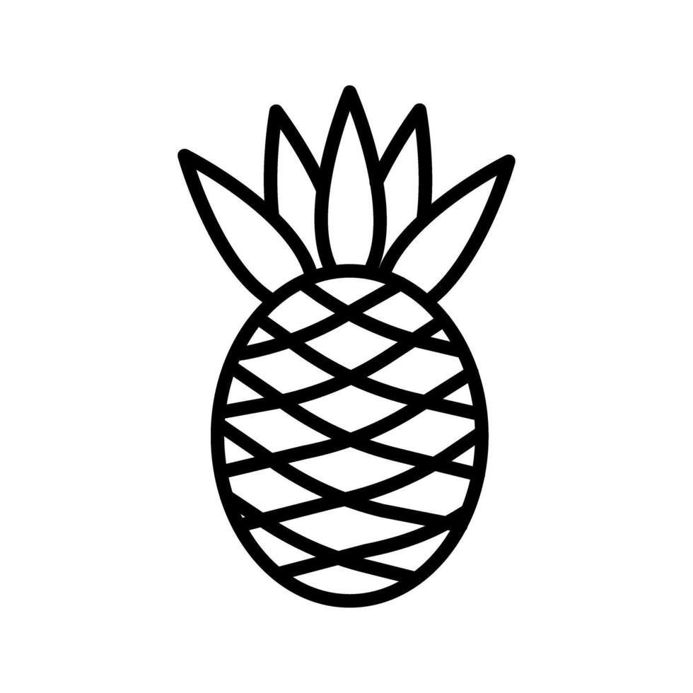 Pineapple Icon Design vector
