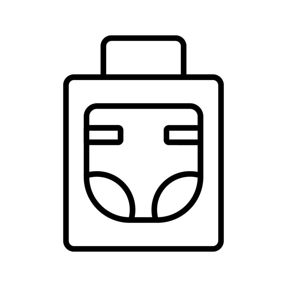 Diaper Bag Icon Design vector