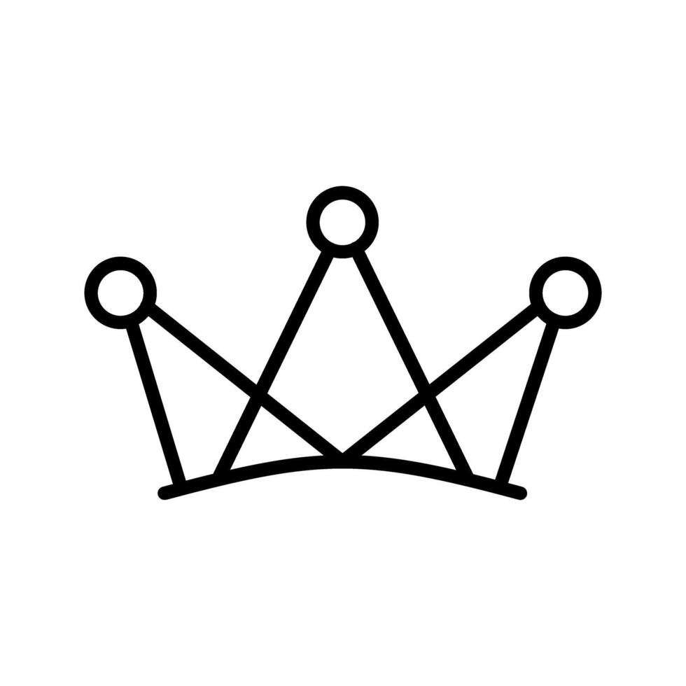 Birthday Crown Icon Design vector