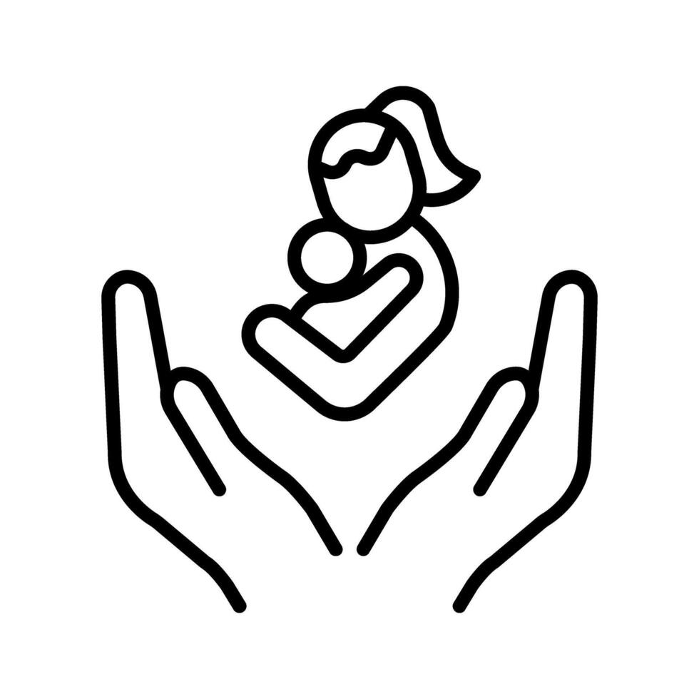 Mother Love Icon vector