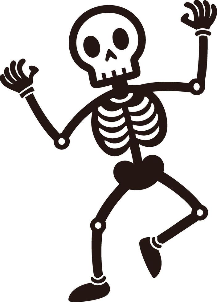 skull Dance Spooky Halloween vector