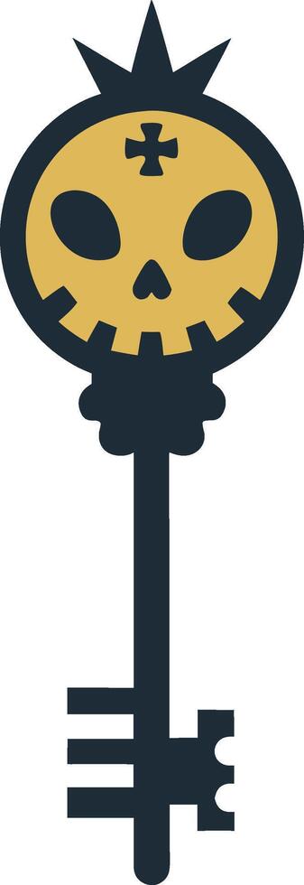 Halloween sign with skull Spooky vector