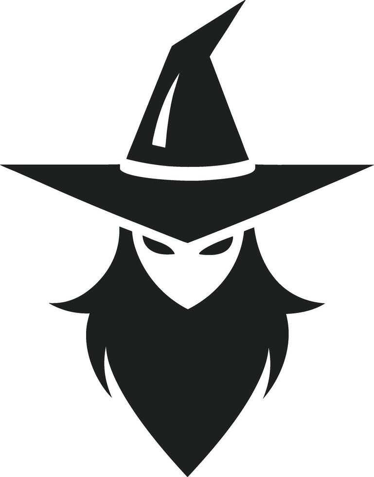 silhouette of a person with a hat Easy Halloween Crafts vector