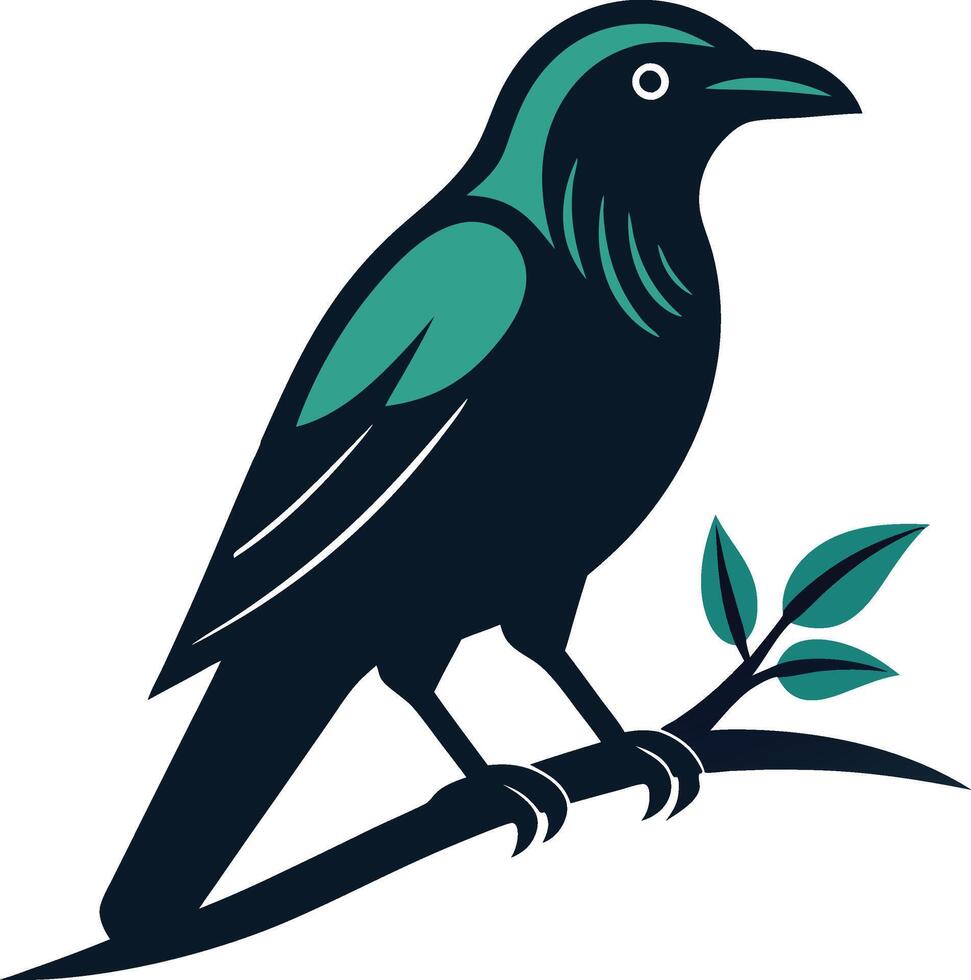 Crow Halloween illustration art vector