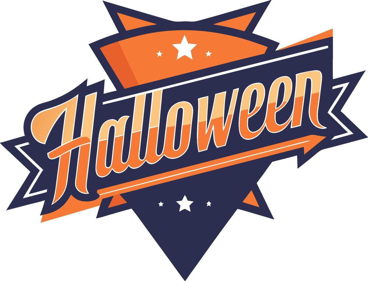 Halloween in sticker illustration vector