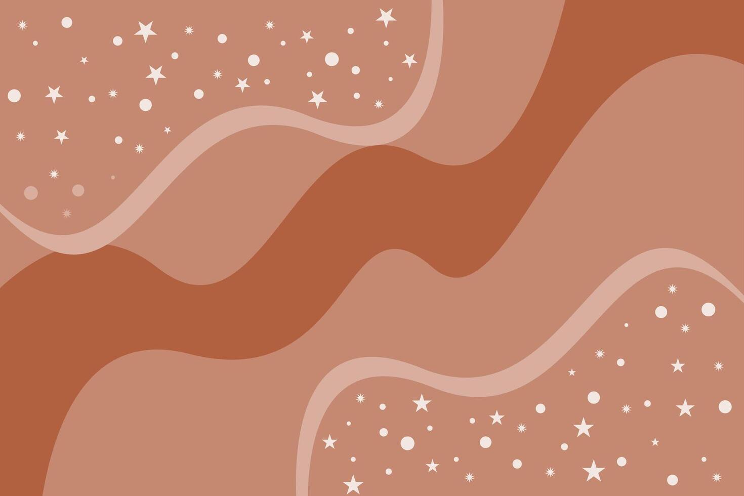 abstract background with brown gradient colors and stars vector