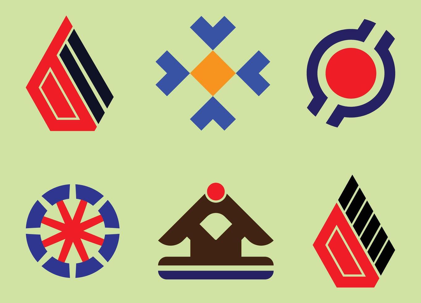Unique logos for companies are preferred by everyone vector