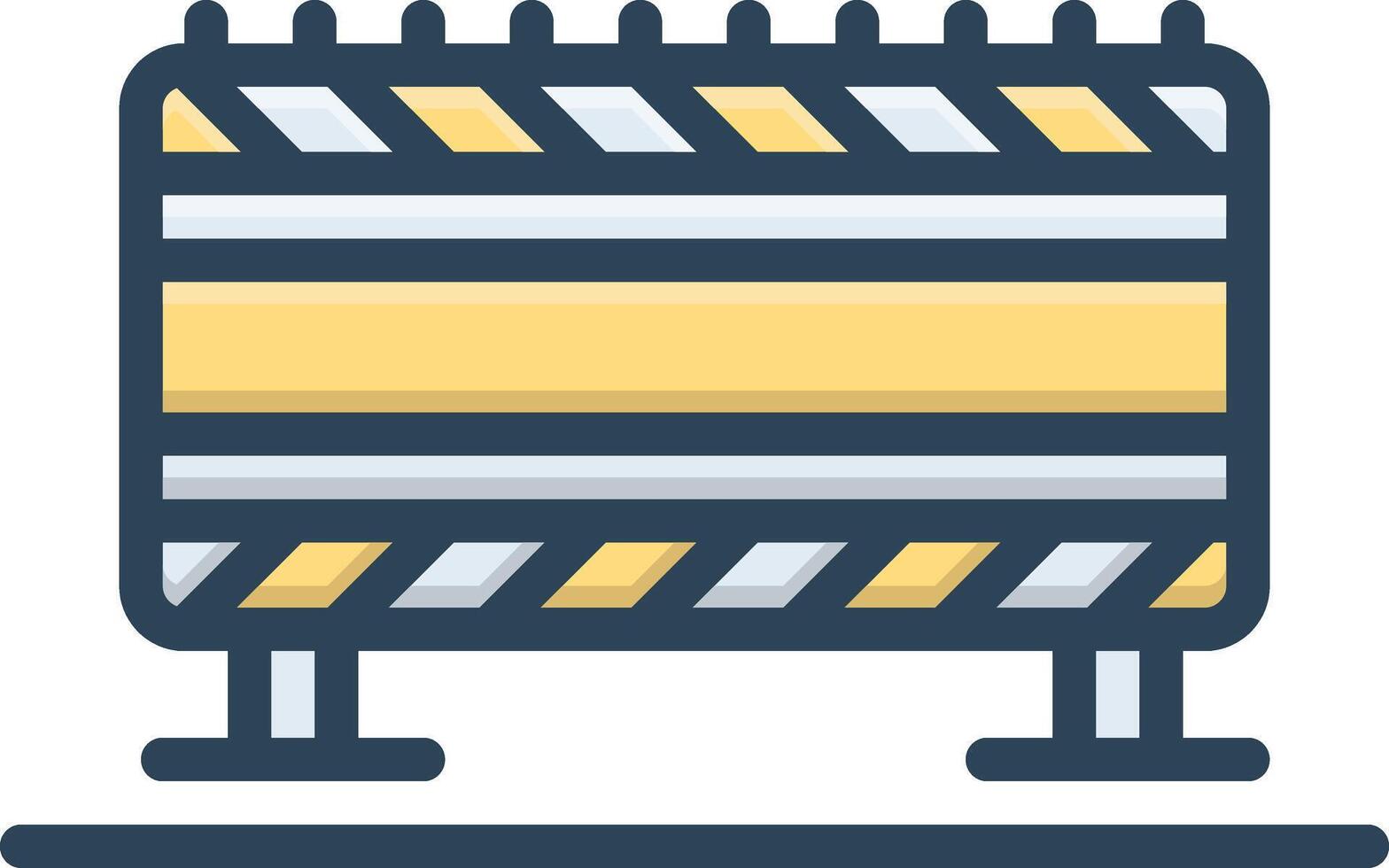 Color icon for barrier vector