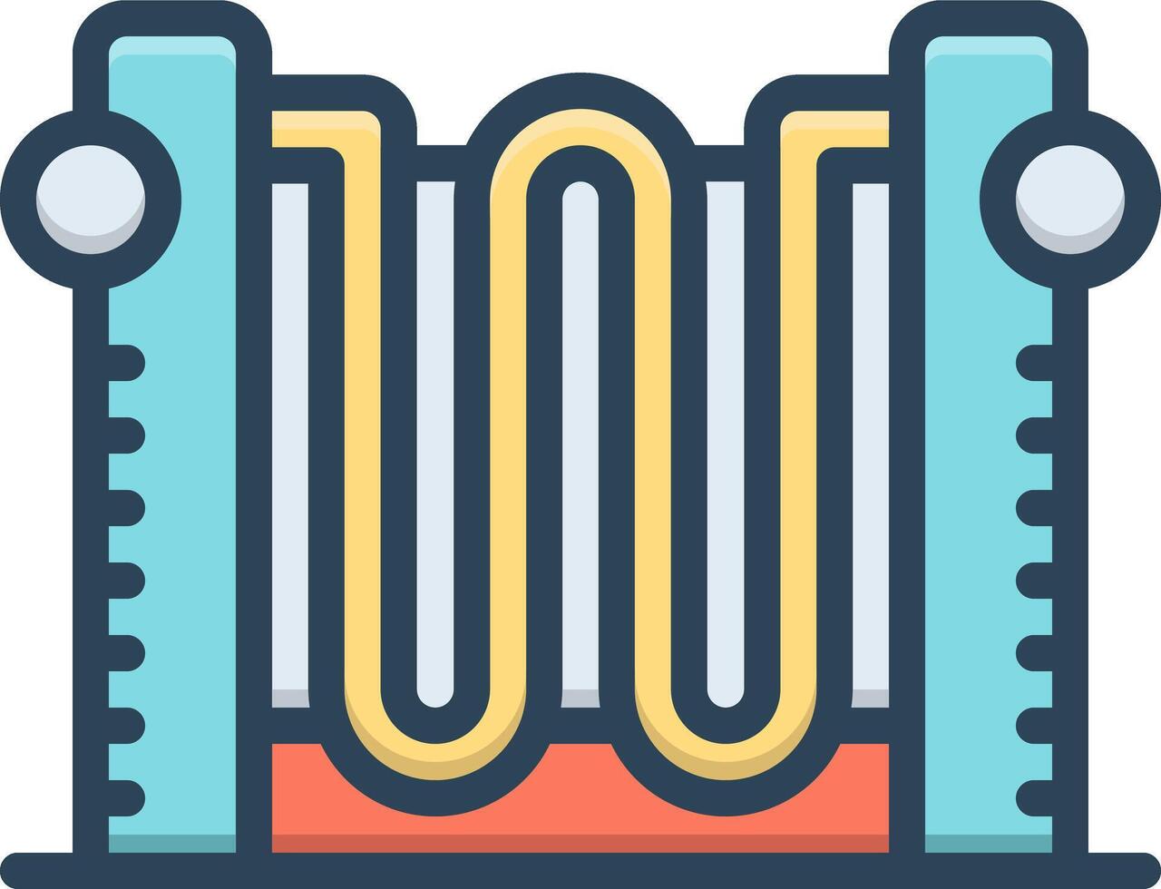 Color icon for heater vector
