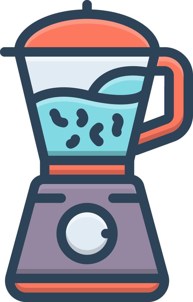 Color icon for juicer vector