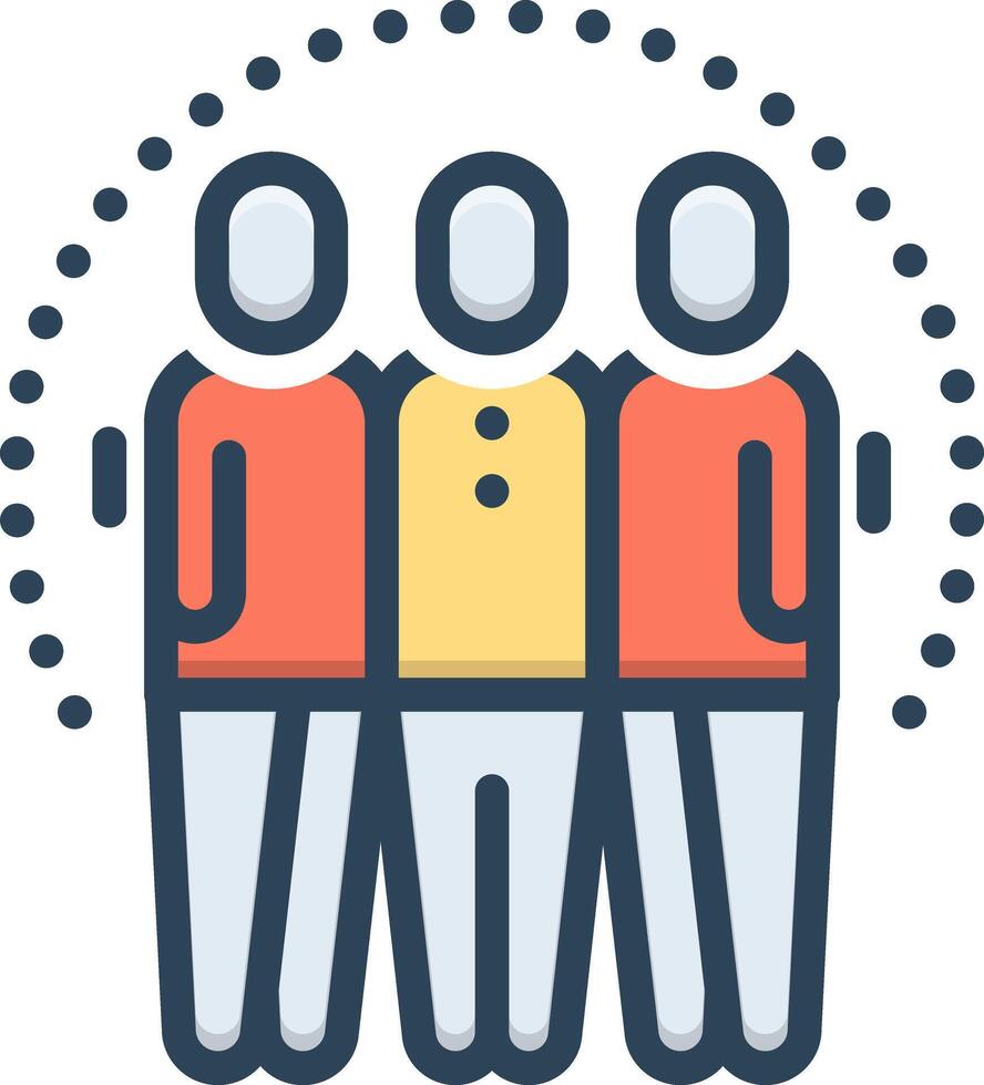 Color icon for support vector