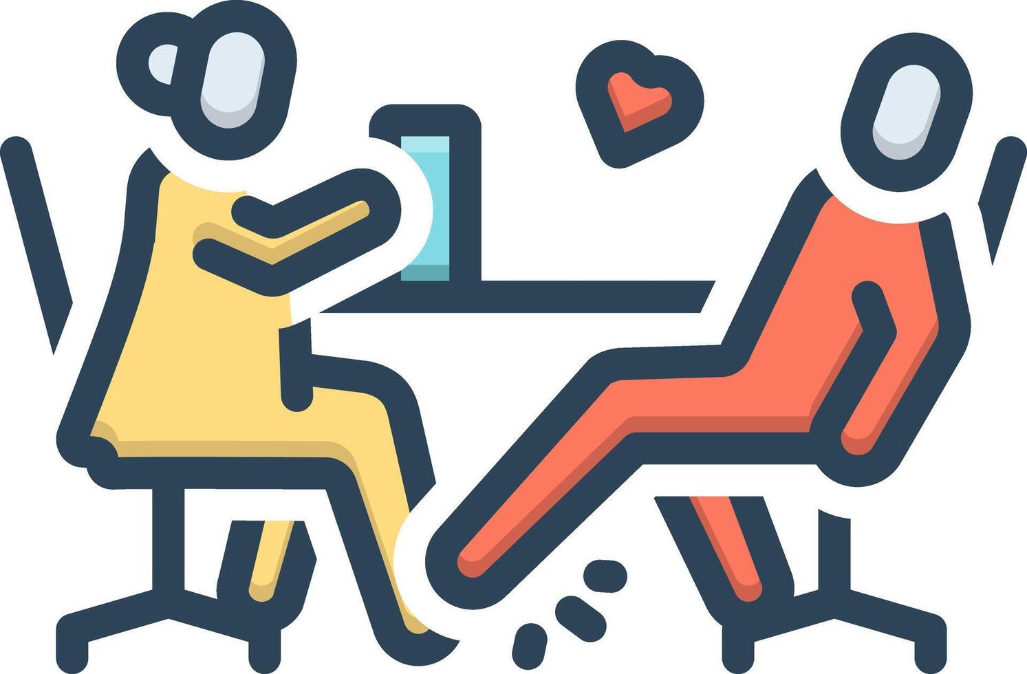 Color icon for flirt vector
