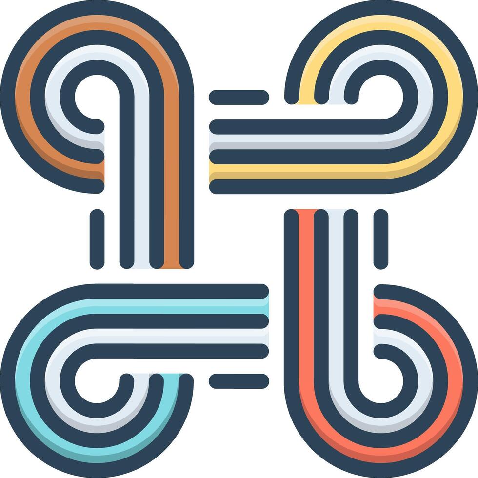 Color icon for design vector