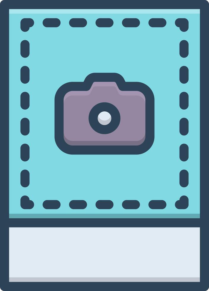 Color icon for picture vector