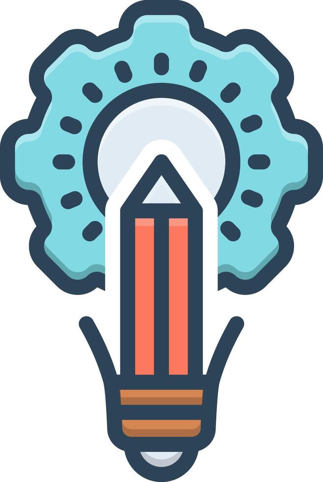 Color icon for initiative vector