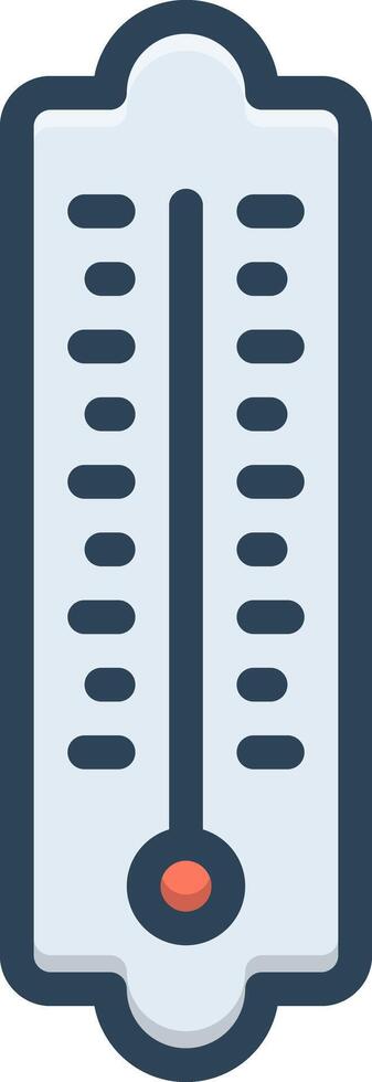 Color icon for temperature vector