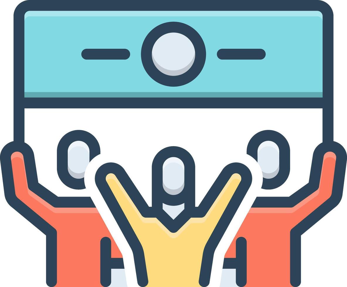 Color icon for protest vector