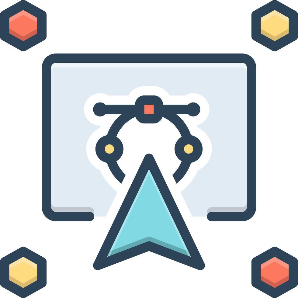 Color icon for design vector