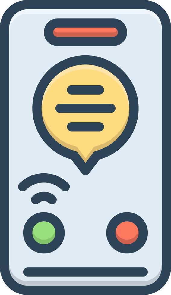 Color icon for answer vector