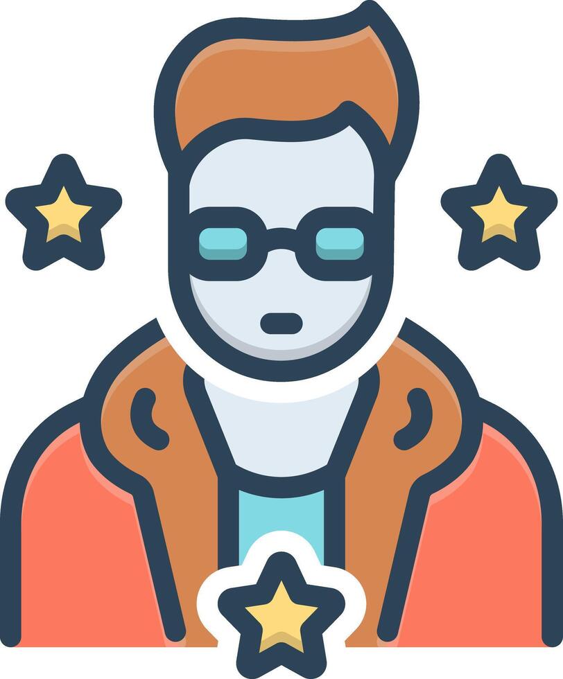 Color icon for credibility vector