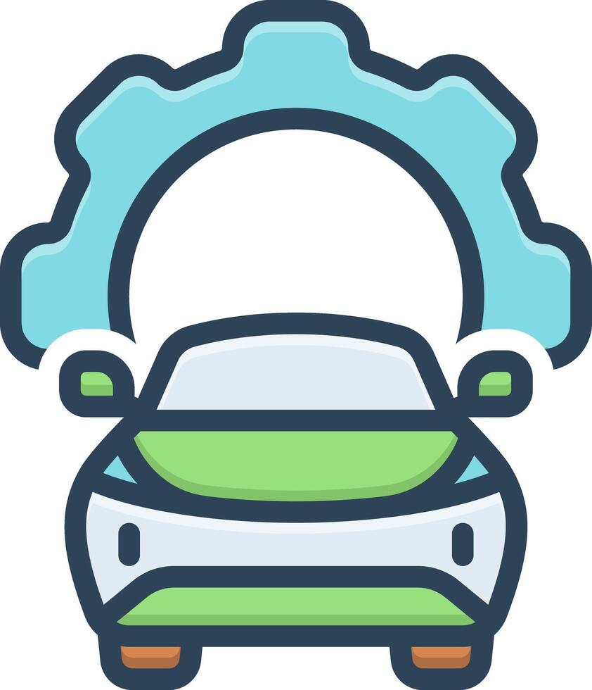 Color icon for service vector