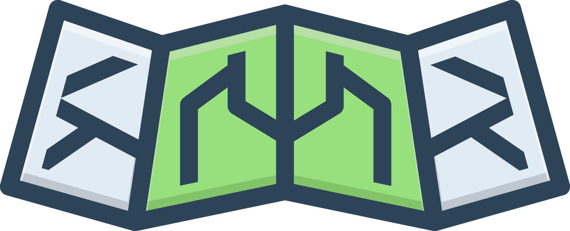 Color icon for maps vector