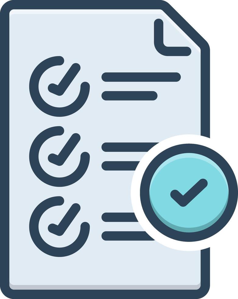 Color icon for standard vector