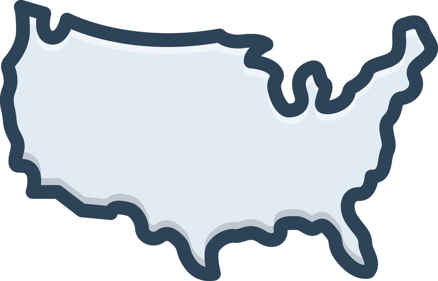 Color icon for united states vector