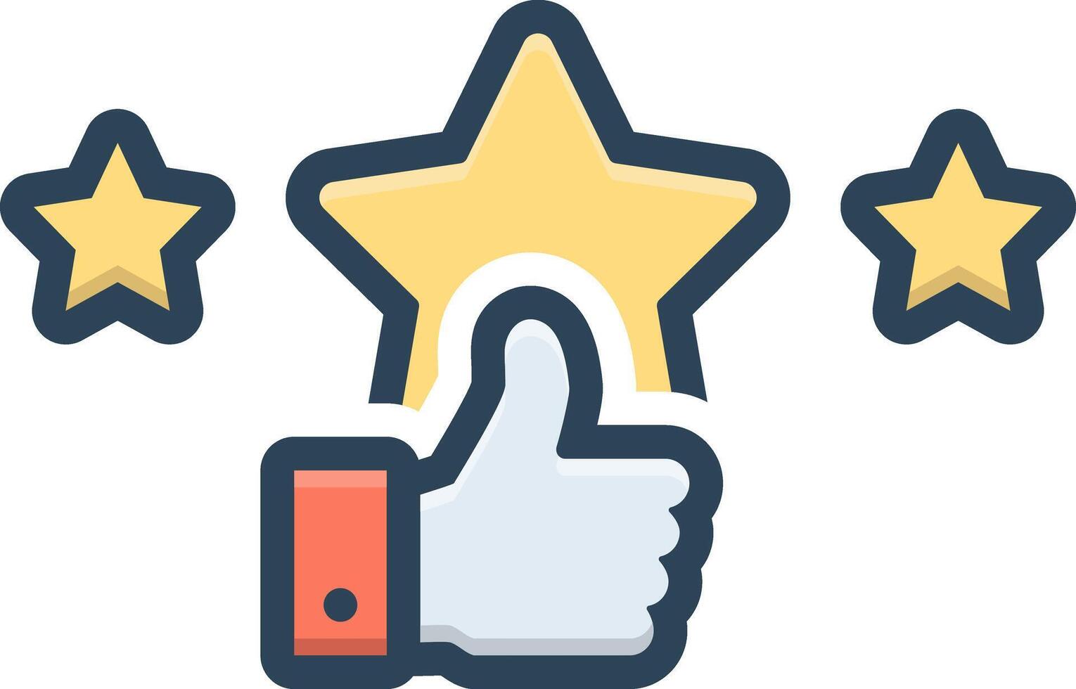Color icon for recommend vector