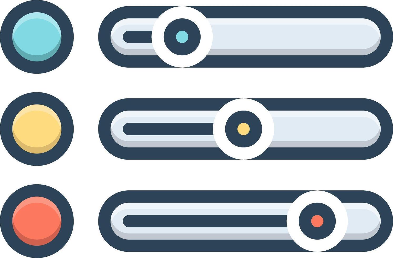Color icon for poll vector
