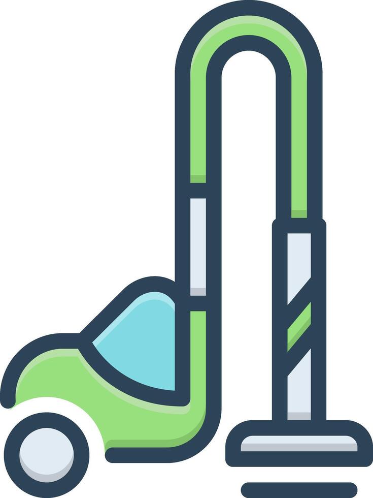 Color icon for vacuum cleaner vector