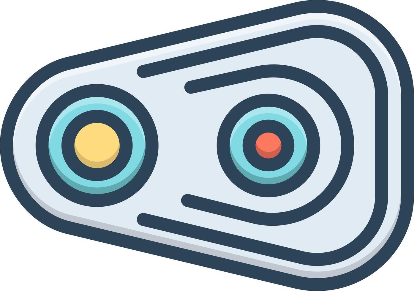 Color icon for light vector