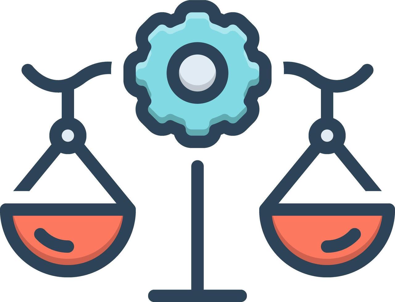 Color icon for work ethic vector