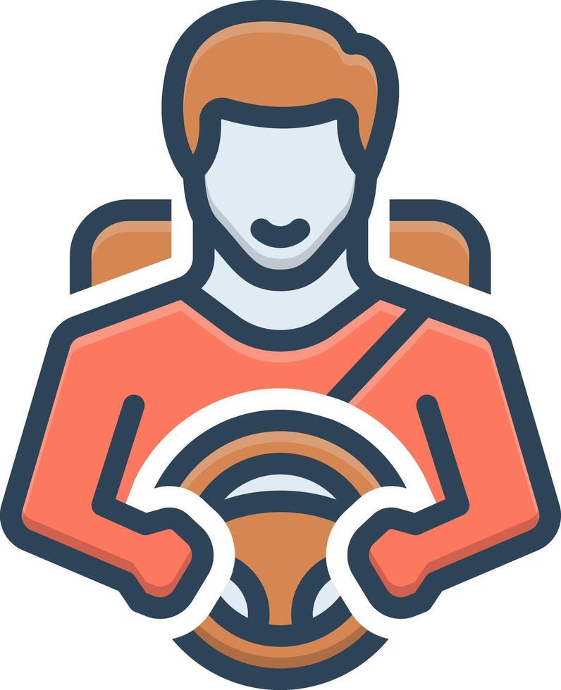 Color icon for driver vector