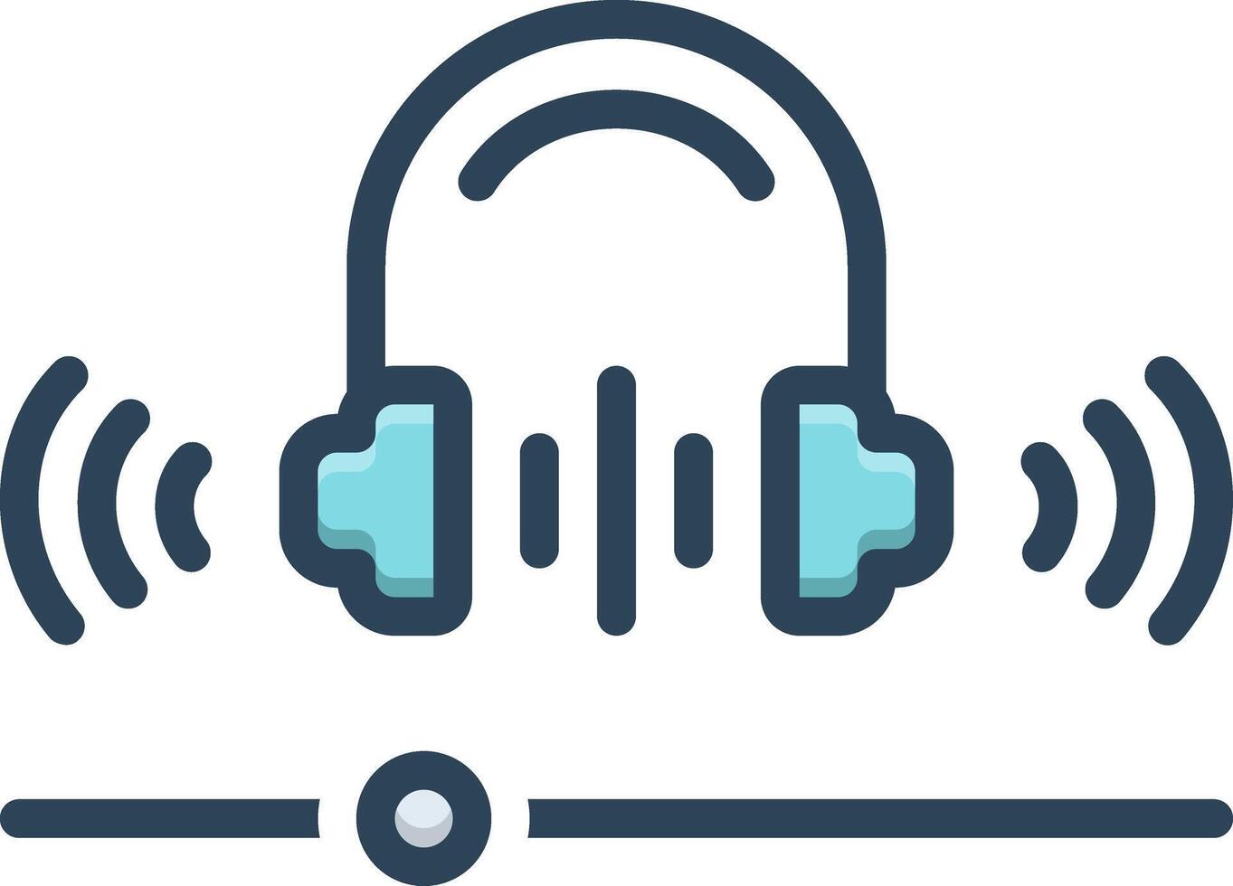 Color icon for streaming vector
