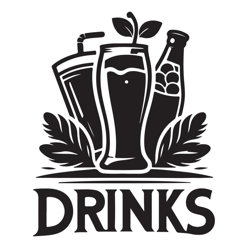 drinks logo icon vector