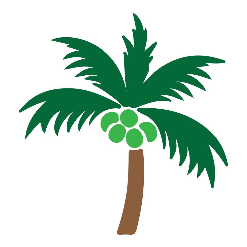 coconut tree design and image vector