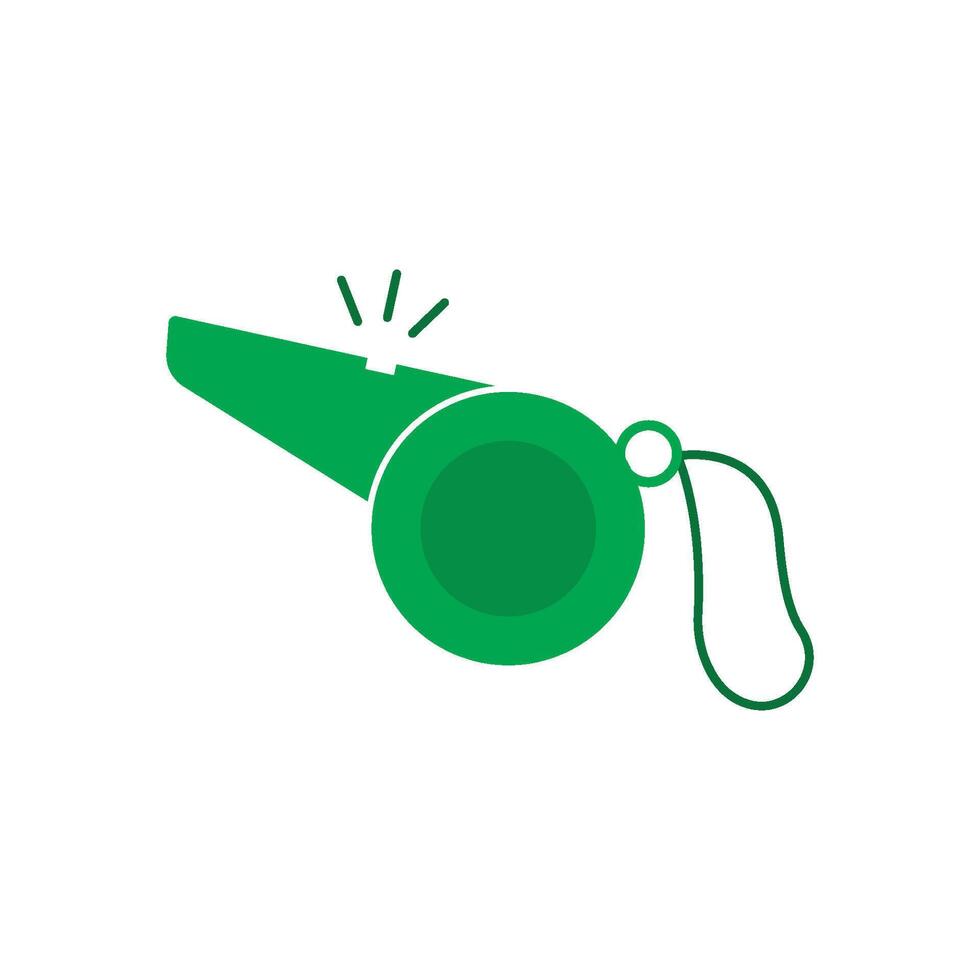 Whistle icon flat design vector