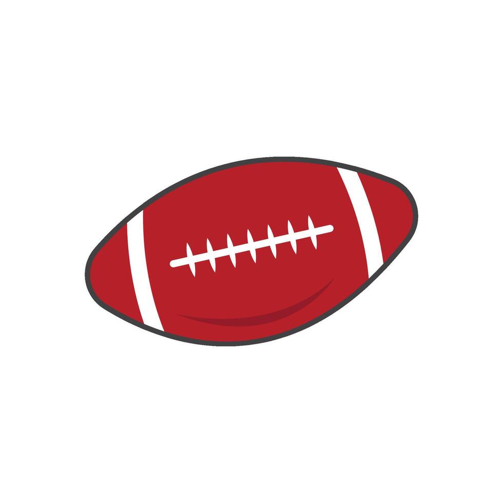 Rugby ball , American football icon vector