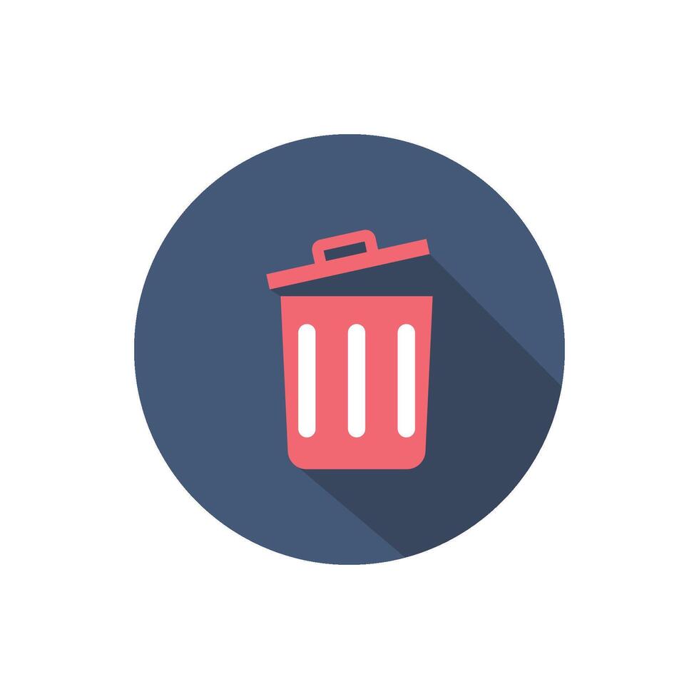 Trash can icon vector