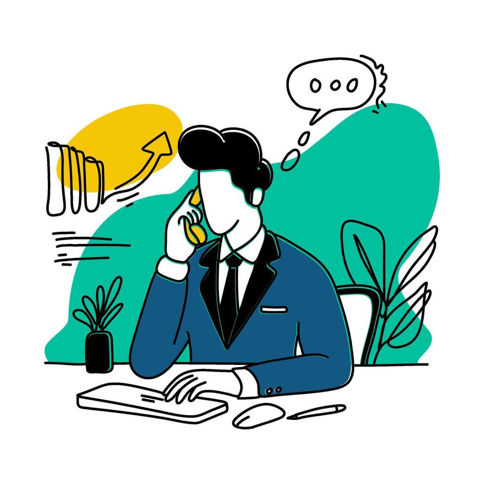 Enhance your Employee Assistance efforts with our innovative flat illustrations that are guaranteed to grab employees attention vector
