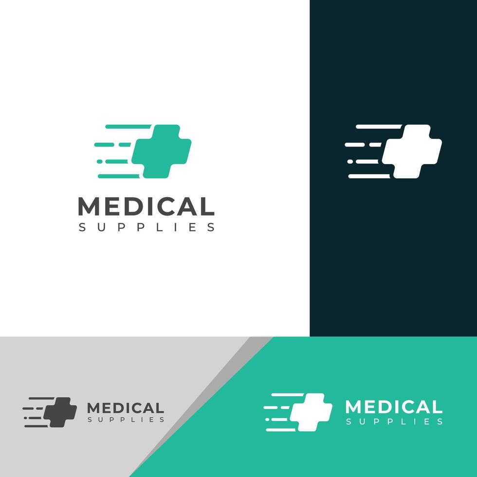 Medical supplies logo. vector