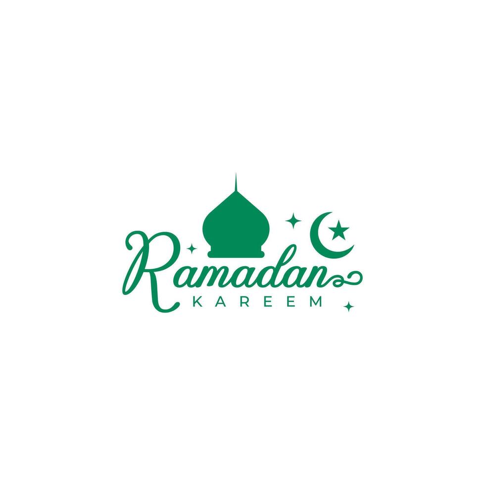 Ramadan Kareem creative logo design. vector