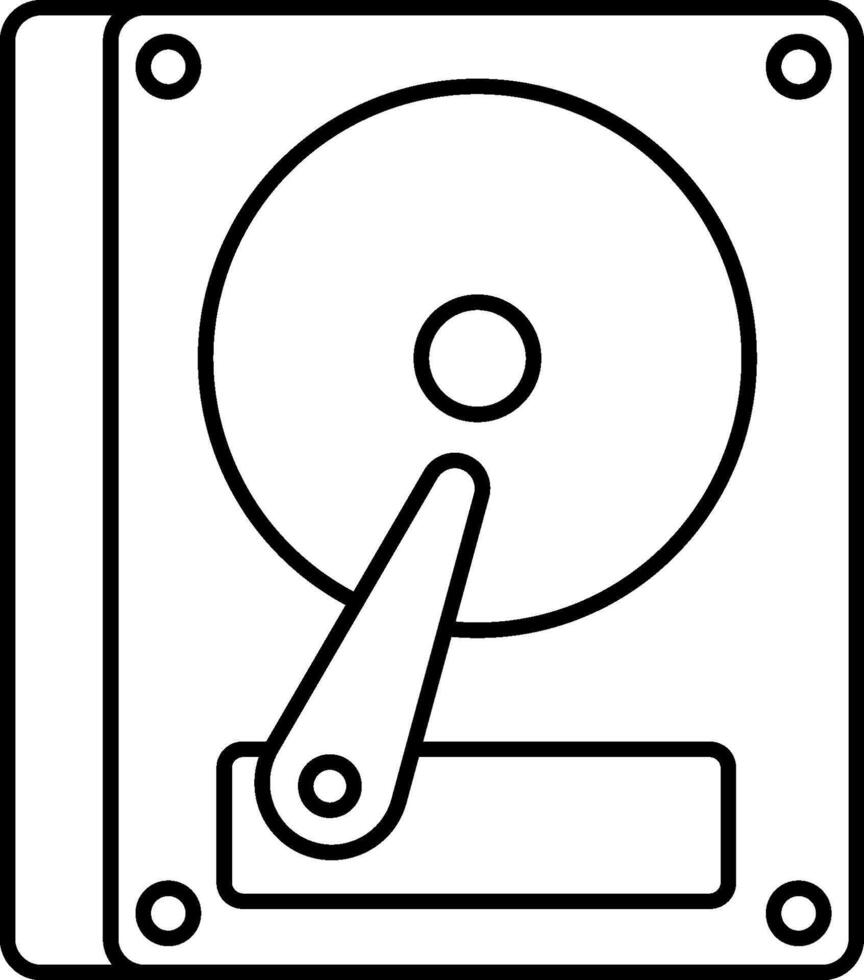 hard disk drive illustration design vector