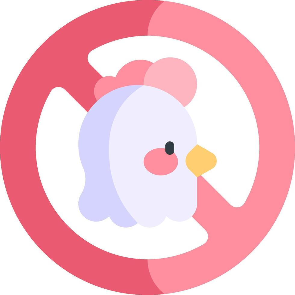 no chicken illustration design vector