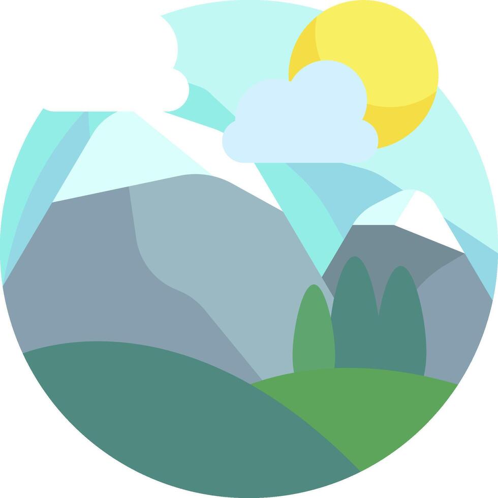mountain illustration design vector