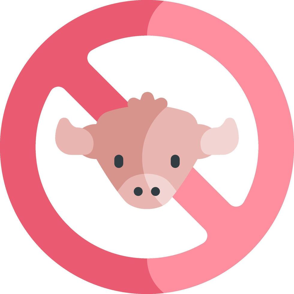 no beef illustration design vector