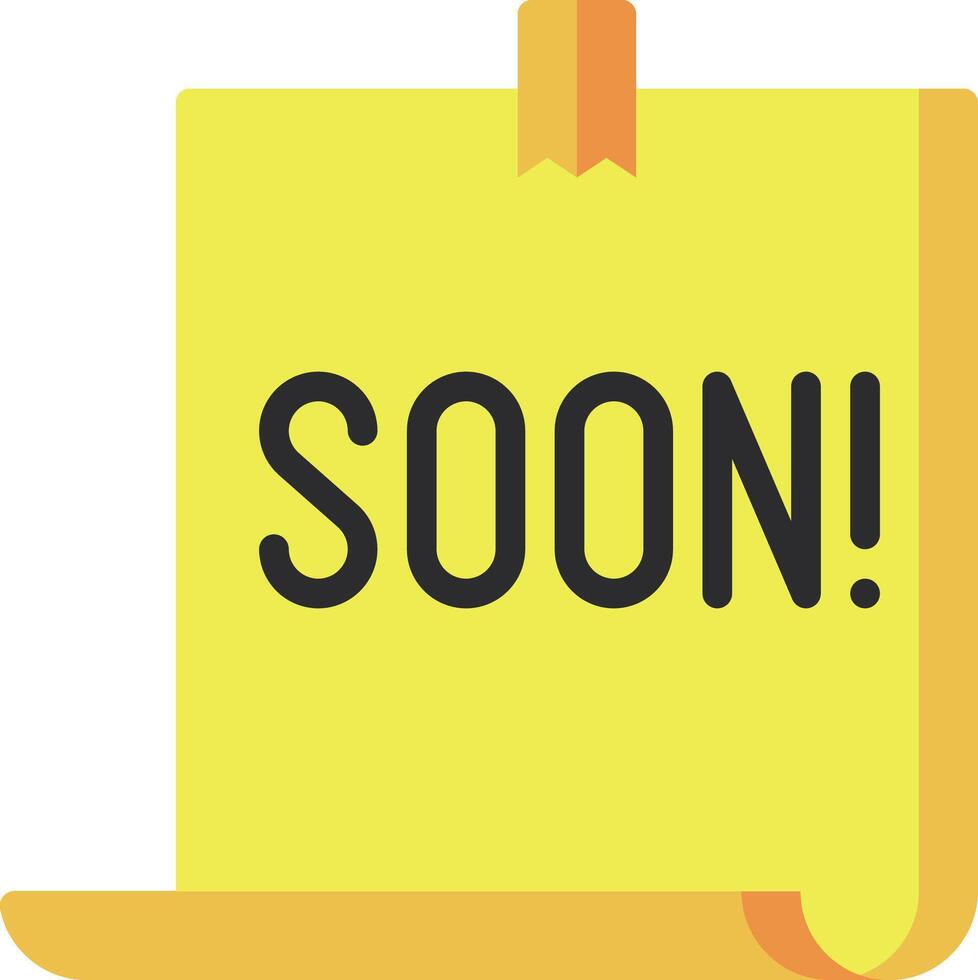 soon illustration design vector