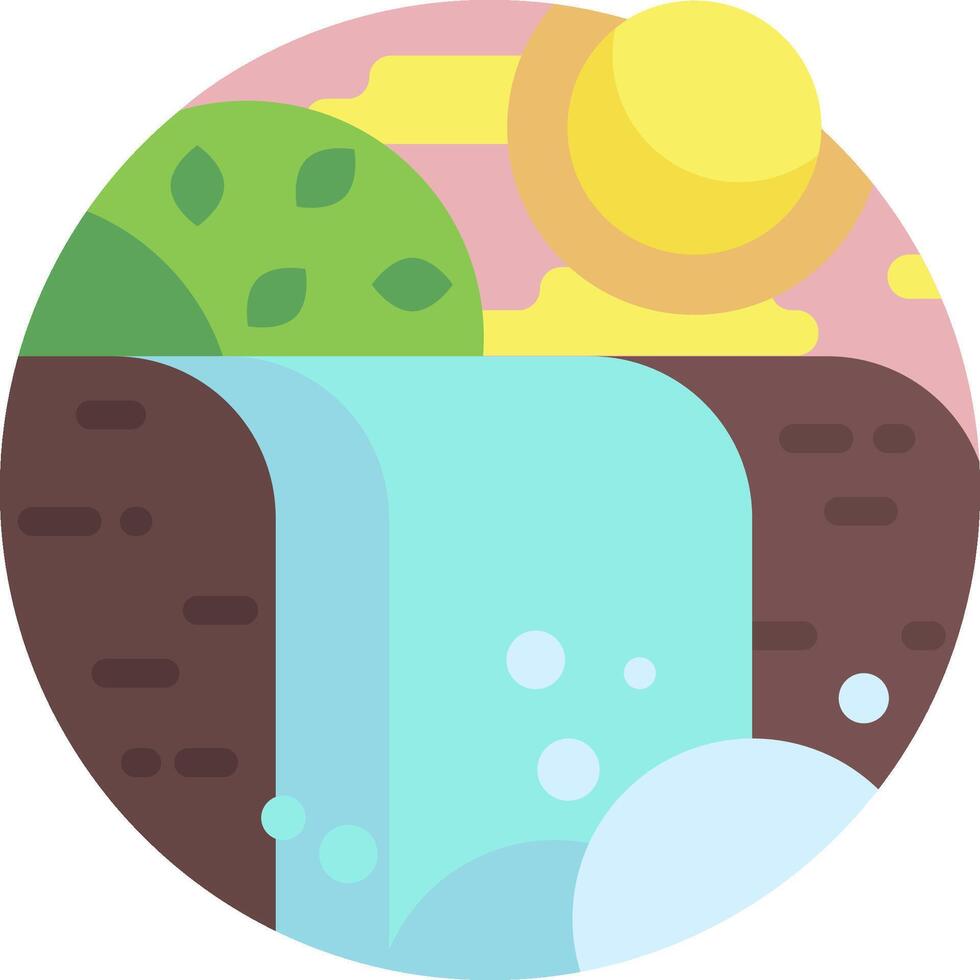 waterfall illustration design vector